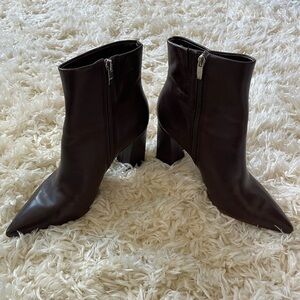 Marc Fisher Dark Brown Heeled Boots